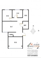 西路南里小区3室1厅1卫115㎡户型图