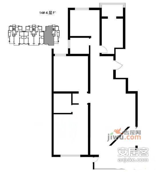 曦城国际3室2厅2卫267㎡户型图