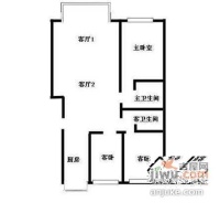 北潞春家园3室2厅2卫183㎡户型图