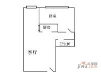 禾风相府1室1厅1卫48㎡户型图