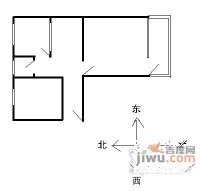 和平里社区2室1厅1卫72㎡户型图