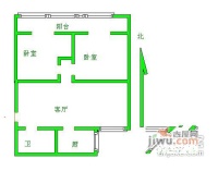 中景濠庭2室1厅1卫122㎡户型图