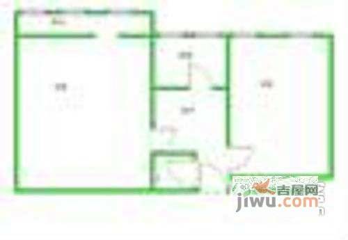 青年湖北里2室1厅1卫63㎡户型图