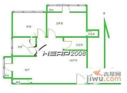 美惠大厦3室2厅2卫570㎡户型图