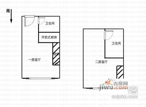 东阙都2室2厅2卫115㎡户型图