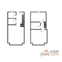 东中公寓2室2厅2卫135㎡户型图
