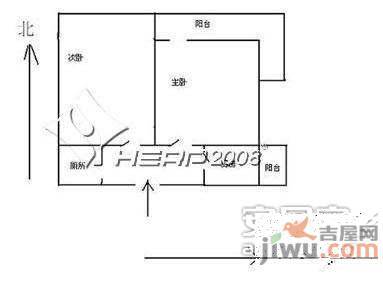 东四十条甲34号院1室1厅1卫户型图