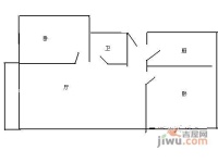 王府井9号3室1厅1卫70㎡户型图