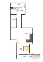 佳和园老区1室1厅1卫70㎡户型图