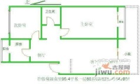 菊源南里小区2室2厅1卫102㎡户型图