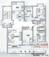 大东公社3室2厅2卫130㎡户型图