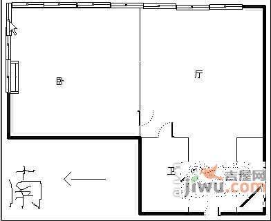 兴盛国际1室1厅1卫70㎡户型图