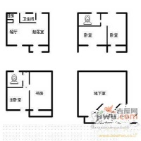 卡尔生活馆别墅4室2厅3卫360㎡户型图