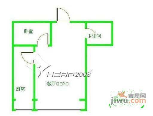 水晶之星1室1厅1卫89㎡户型图