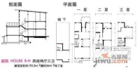 香留园B区4室2厅3卫320㎡户型图