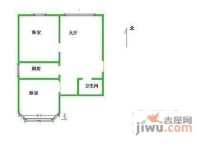 幸福北里小区2室1厅1卫55㎡户型图