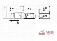 幸福北里小区1室1厅1卫30㎡户型图