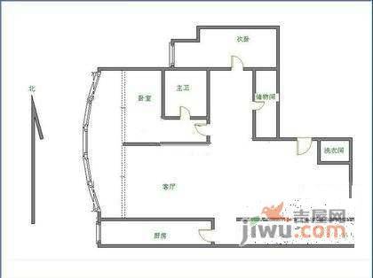 丽水湾畔家园2室2厅2卫132㎡户型图