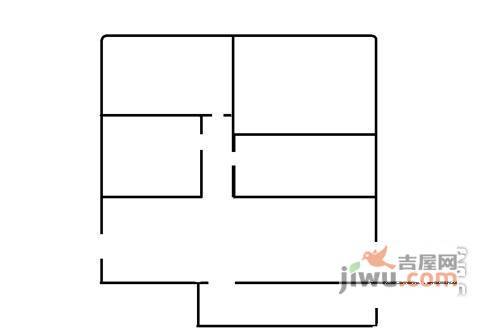 广渠家园3室1厅1卫80㎡户型图