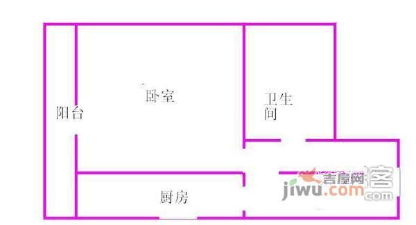 北京上舍1室1厅1卫88㎡户型图