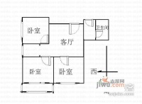 忠实里3室1厅1卫75㎡户型图