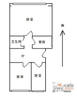 李村3室1厅1卫户型图