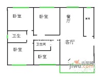 白桥苑4室2厅2卫200㎡户型图