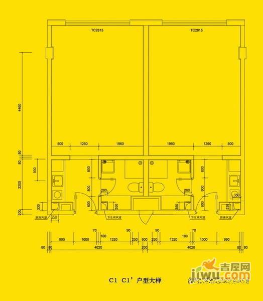 北京汇1室0厅1卫59㎡户型图