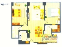 新世界中心公寓2室1厅1卫140㎡户型图
