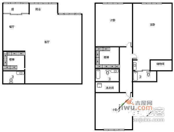 宝润苑3室2厅2卫220㎡户型图