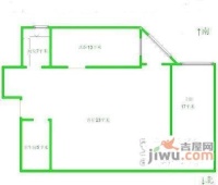 迎曦园2室1厅1卫85㎡户型图