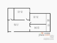 日坛晶华2室1厅1卫户型图
