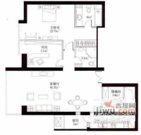 万科东第2室1厅1卫116㎡户型图