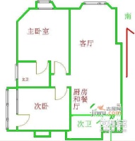 香榭舍2室2厅2卫117㎡户型图