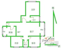 北辰绿色家园3室2厅2卫164㎡户型图