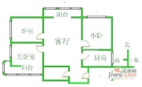 惠新北里社区3室1厅1卫138㎡户型图