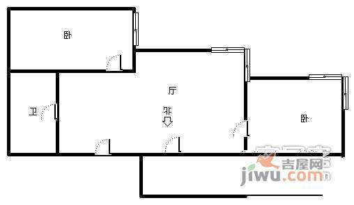 都市经典家园2室1厅1卫103㎡户型图