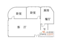 SOHO现代城2室1厅1卫145㎡户型图