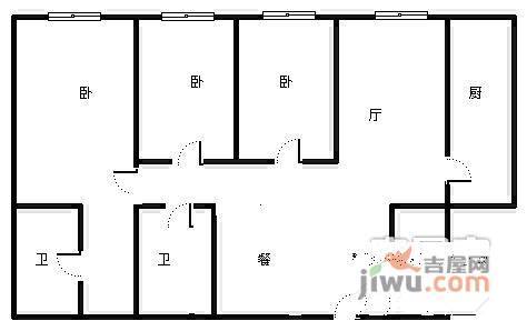 SOHO现代城3室2厅2卫363㎡户型图
