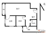 科学园南里六区1室1厅1卫52㎡户型图