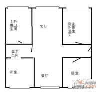 亚运新新家园林澜园4室3厅3卫262㎡户型图