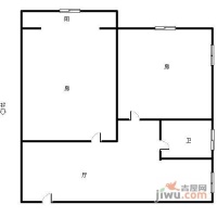 南郎家园2室1厅1卫65㎡户型图