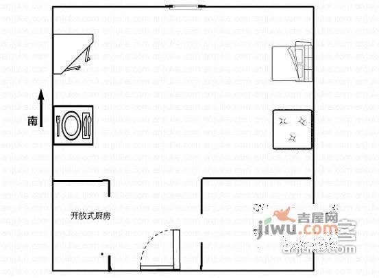 长安驿1室0厅1卫108㎡户型图