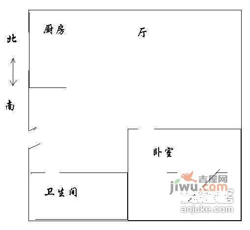 乐成豪丽公寓1室1厅1卫81㎡户型图