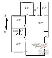 扬州水乡3室2厅2卫240㎡户型图