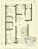 柏阳景园A区3室2厅2卫160㎡户型图