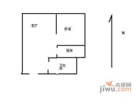 柏阳景园A区1室1厅1卫54㎡户型图