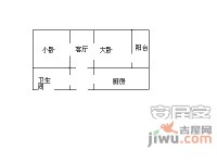 花家地西里2室1厅1卫79㎡户型图