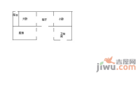花家地南里2室1厅1卫户型图