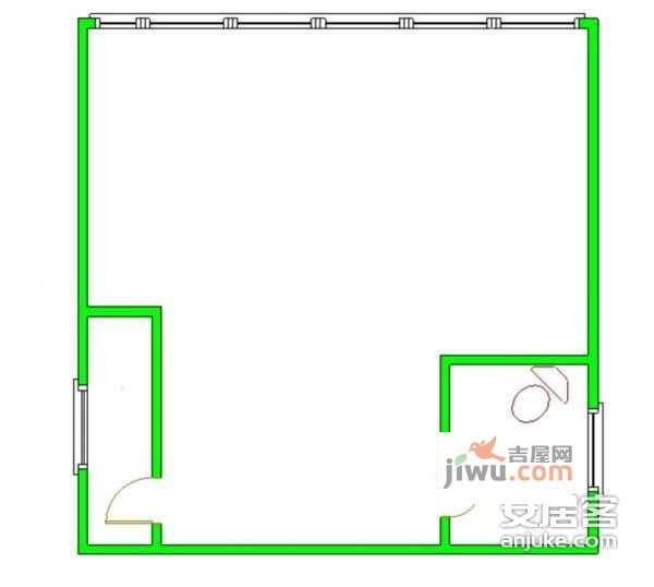 东方郁金香1室0厅1卫45㎡户型图